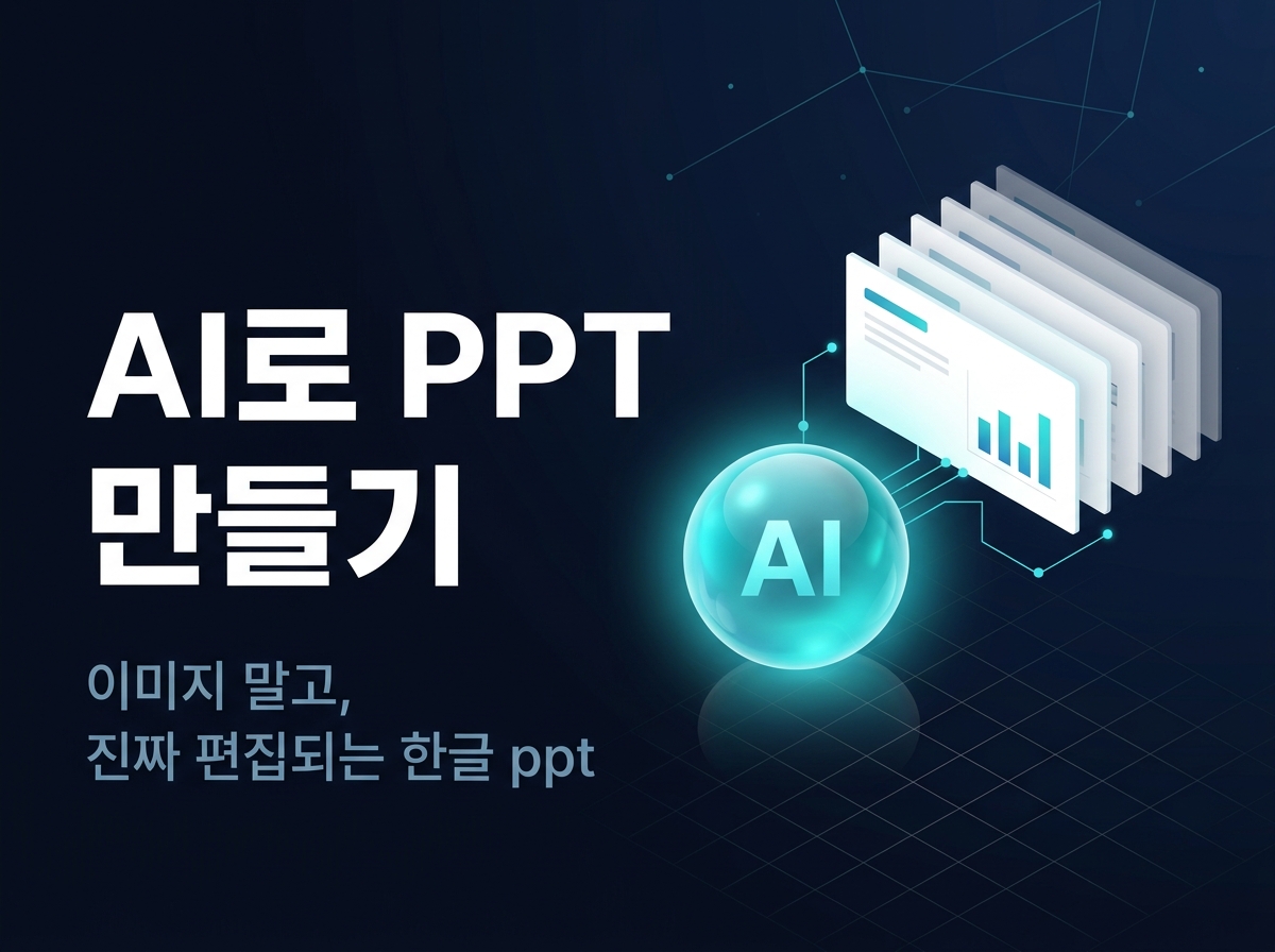 AI로 진짜 편집되는 PPT 만들기 — 무료로 한글 깨짐 없이 (2026)